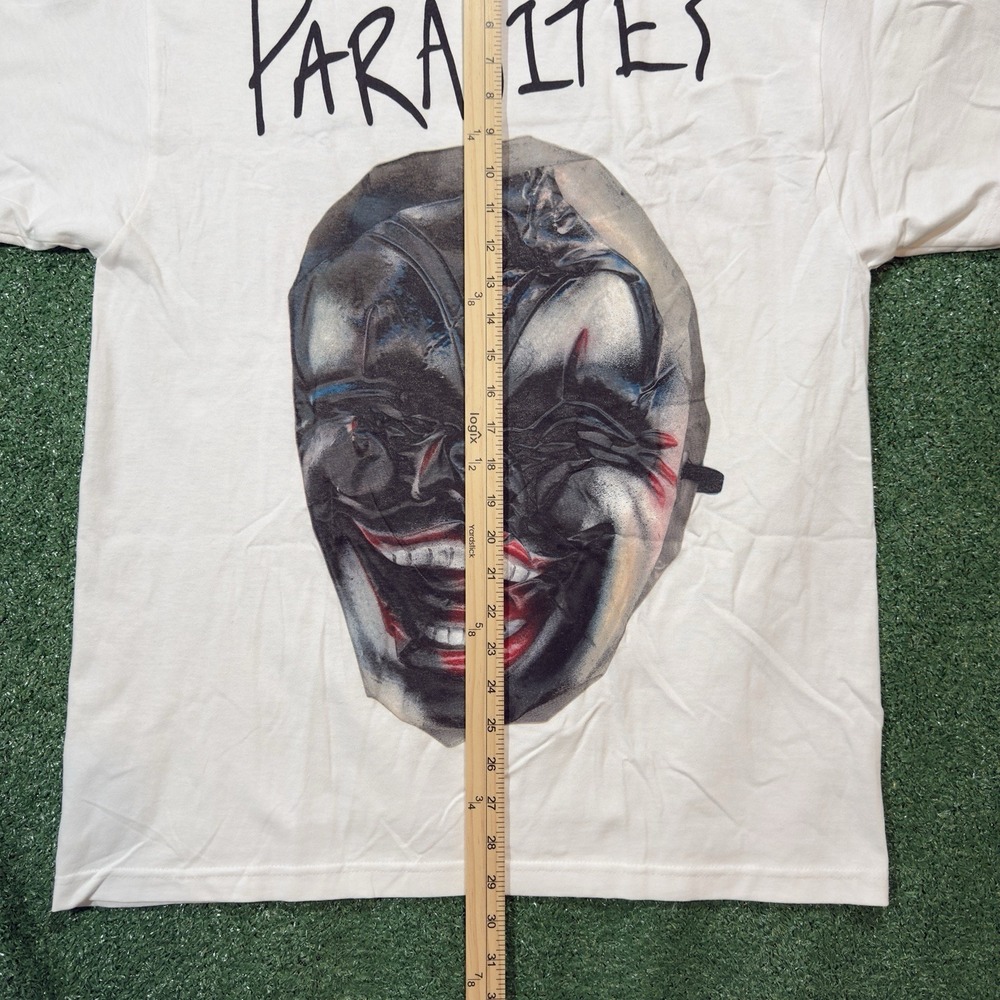 Official The Kid Laroi Parasites Mask Shirt Large White‎ TKL Graphics Tee New - Picture 4 of 5